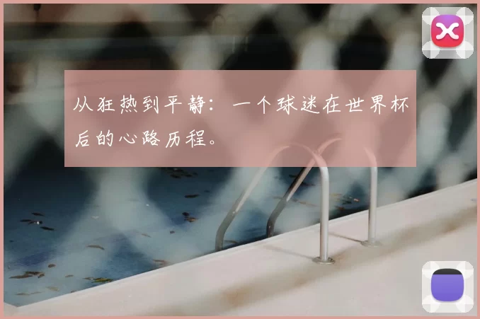 从狂热到平静：一个球迷在世界杯后的心路历程。